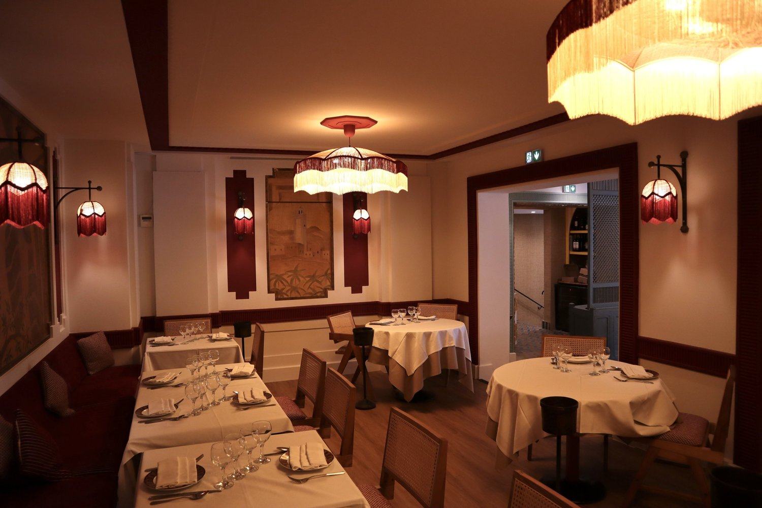 Salle aux lumières tamisées